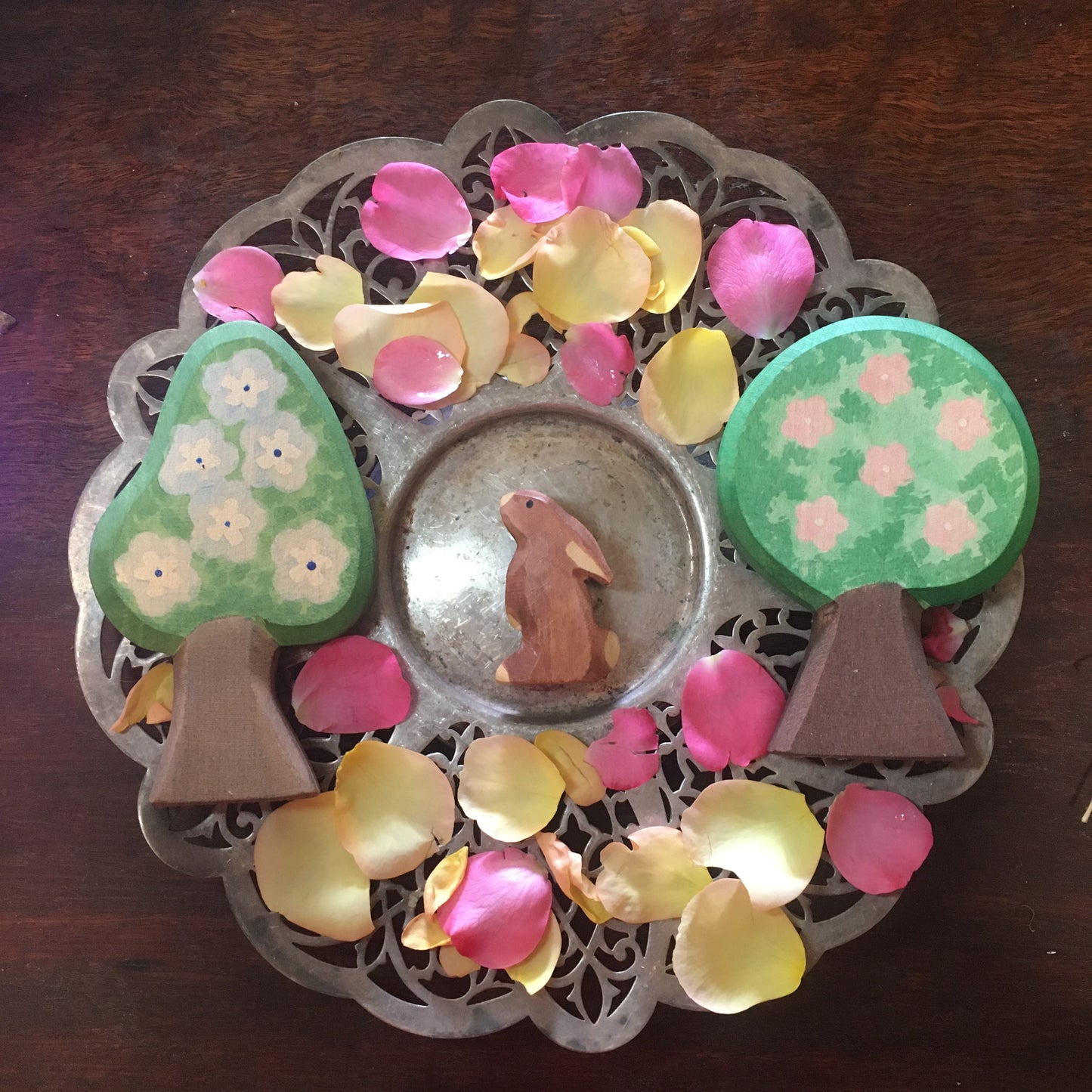 Ostheimer Apple and Pear trees displaying their Spring blossoms