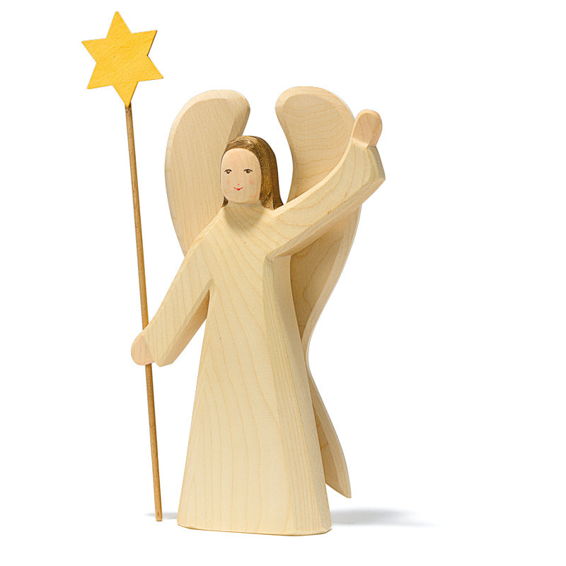 Large Ostheimer angel with removable star on stick