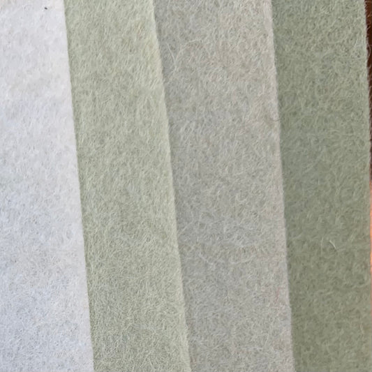 Wool Felt - sage shades