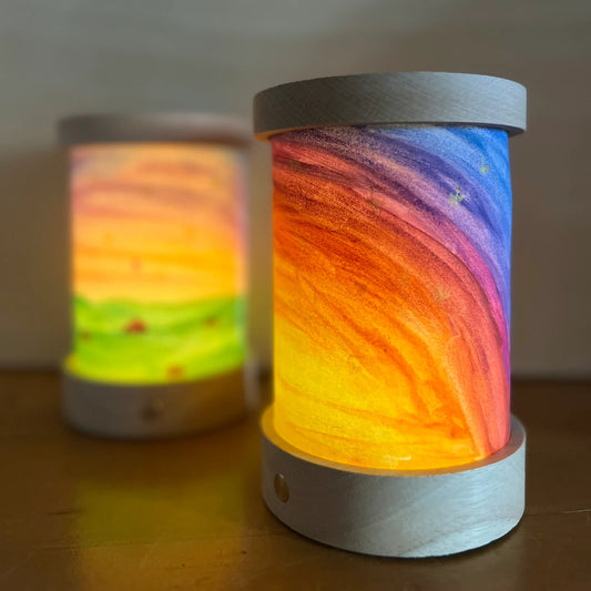 Hand painted shades for the Toverlux lantern