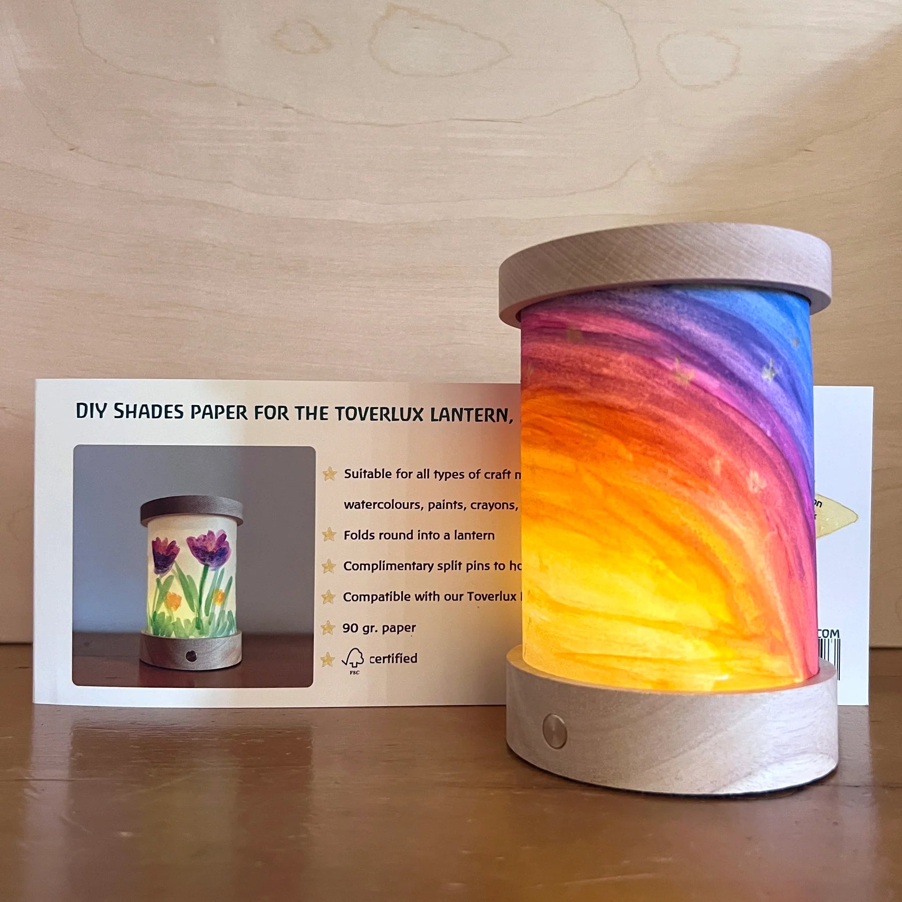 Toverlux lantern DIY x25 sheets of paper to create artistic shades