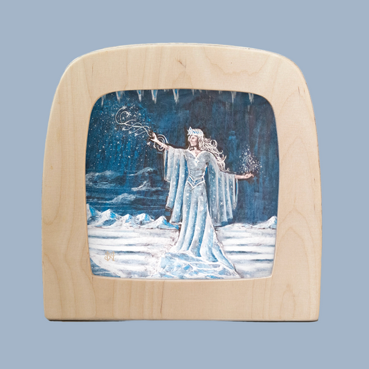 Toverlux lamp Winter silhouette; snow queen chalkboard art