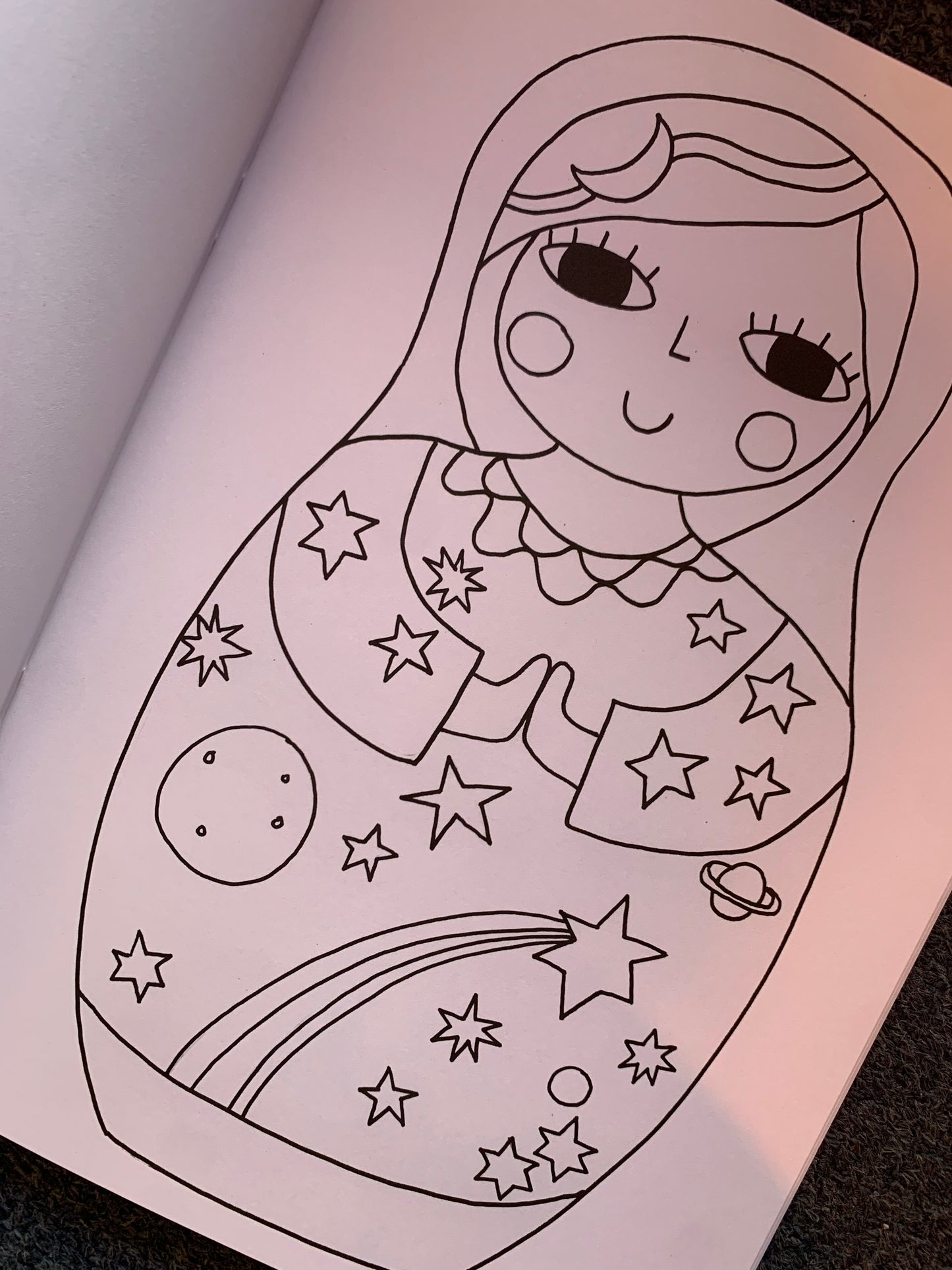 Babushka colouring book