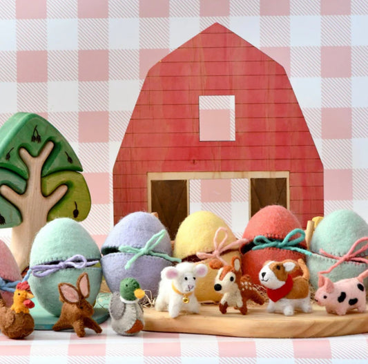 Felt Egg pouches with little animal