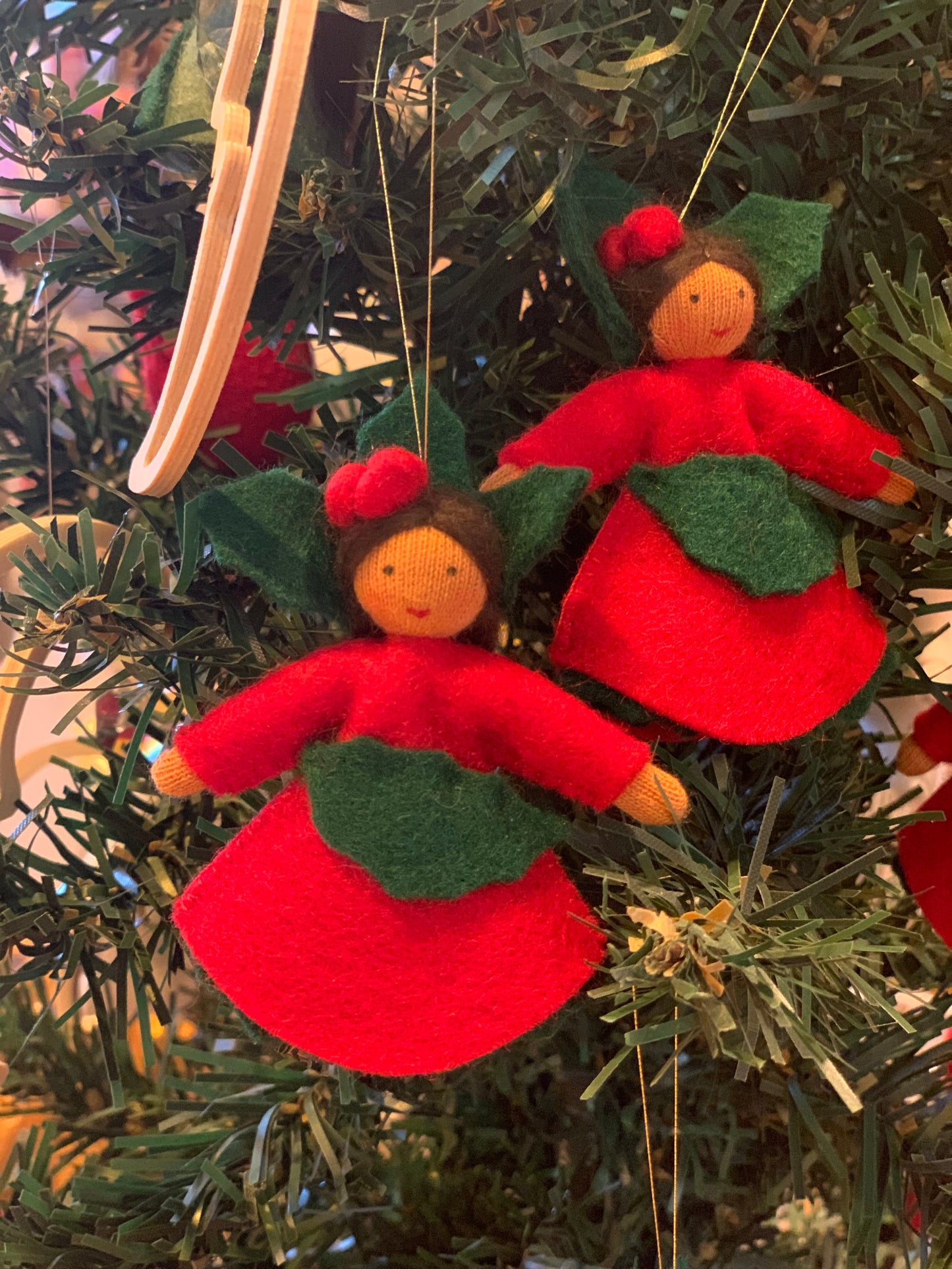 Christmas Felt Fairy Folk -  hanging range pre 2024 designs