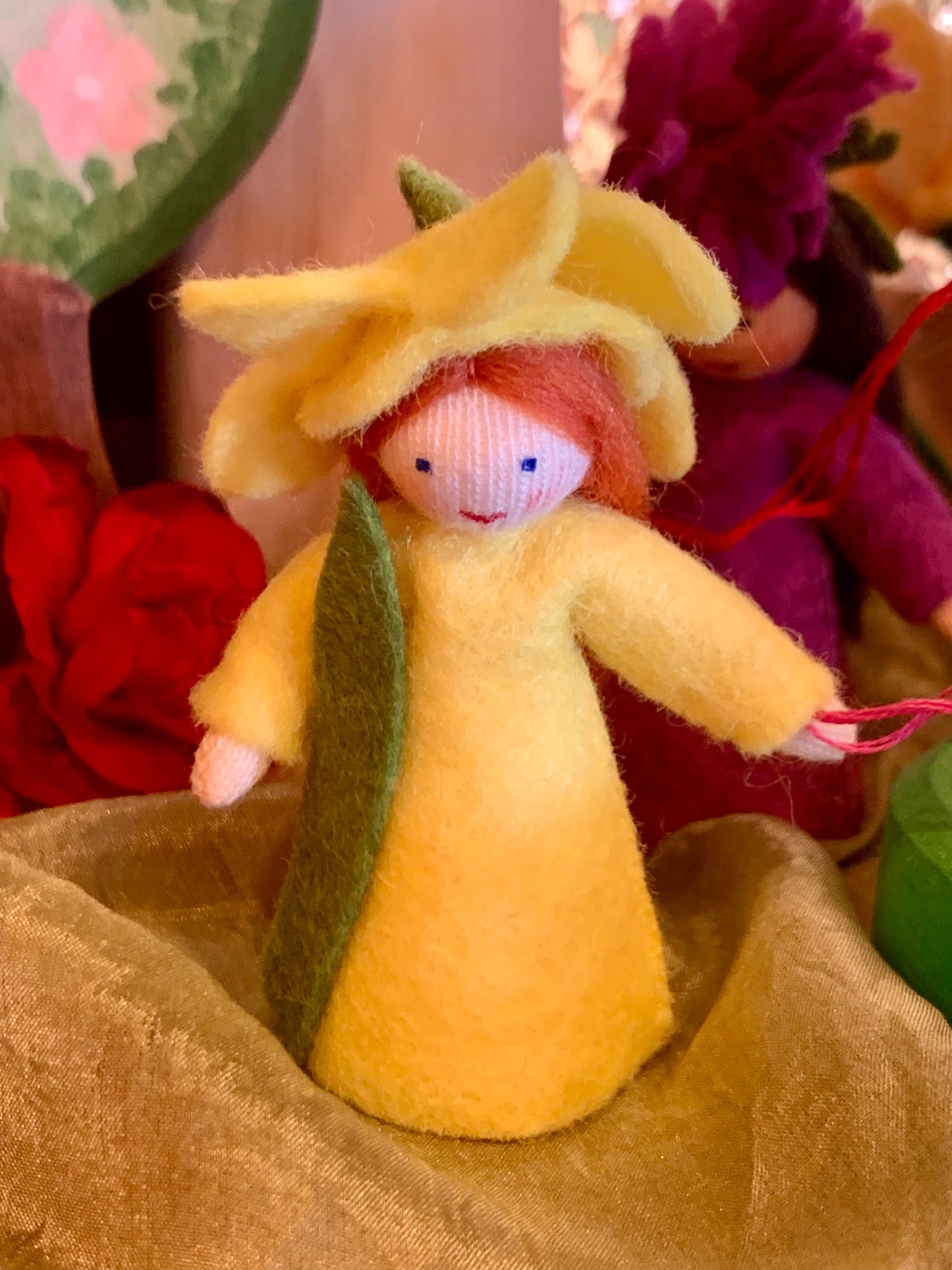 little felt fairy daffodil