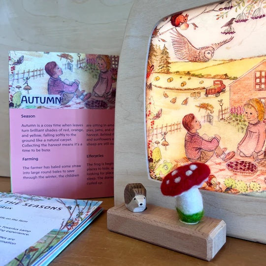 Autumn screen for the nature table