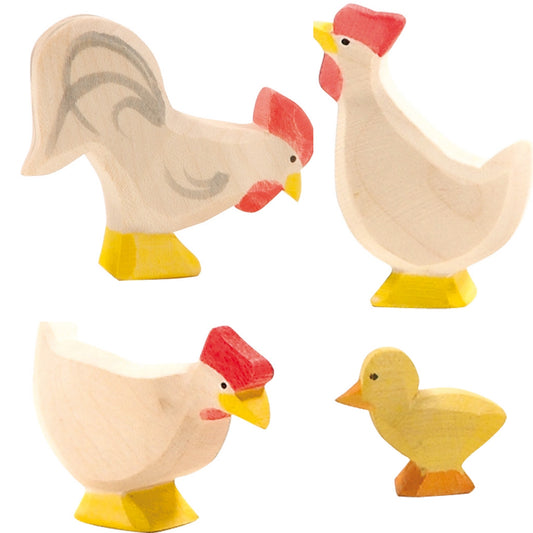 Ostheimer wooden chicken family collection