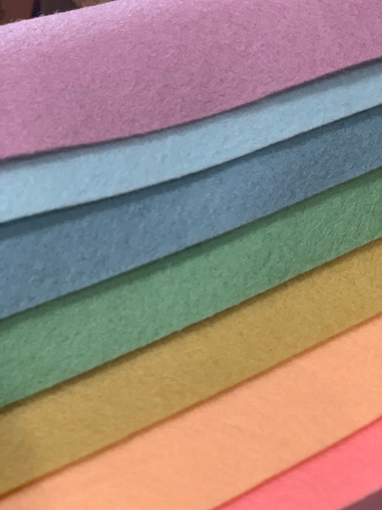 Wool Felt - x17 palette selections of x7 A4 sheets (Dutch premium felt)