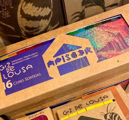 Apiscor Pastel Blackboard Chalks 12pc and 16 pc