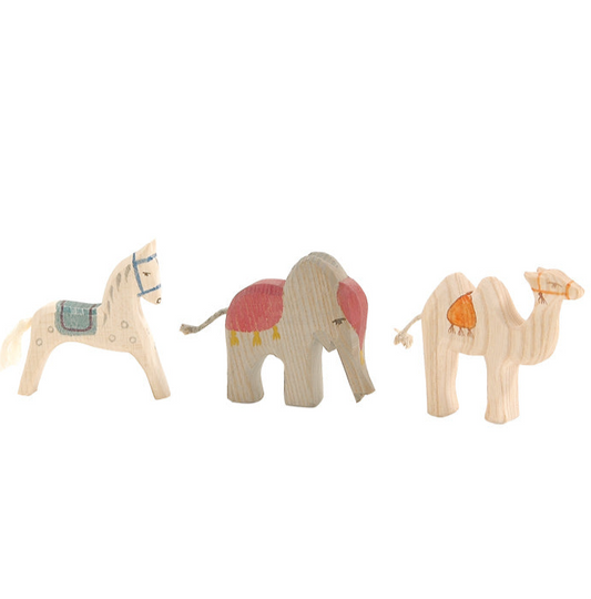 Ostheimer Kings Animals Small, (mini nativity series) 3 pieces