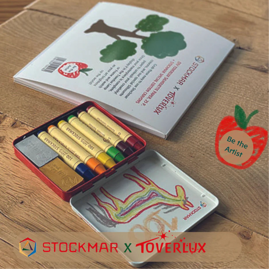 Toverlux x Stockmar DIY x25 silhouette papers and wax stick crayons