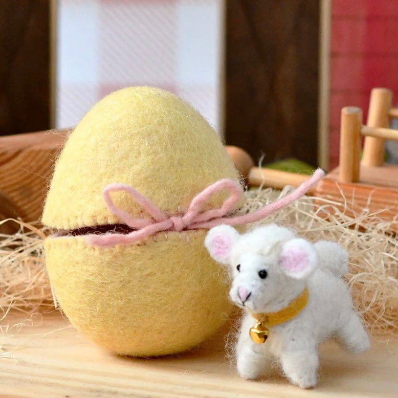 Felt Egg pouches with little animal