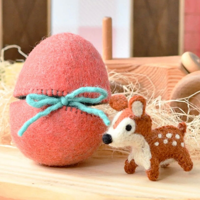 Felt Egg pouches with little animal