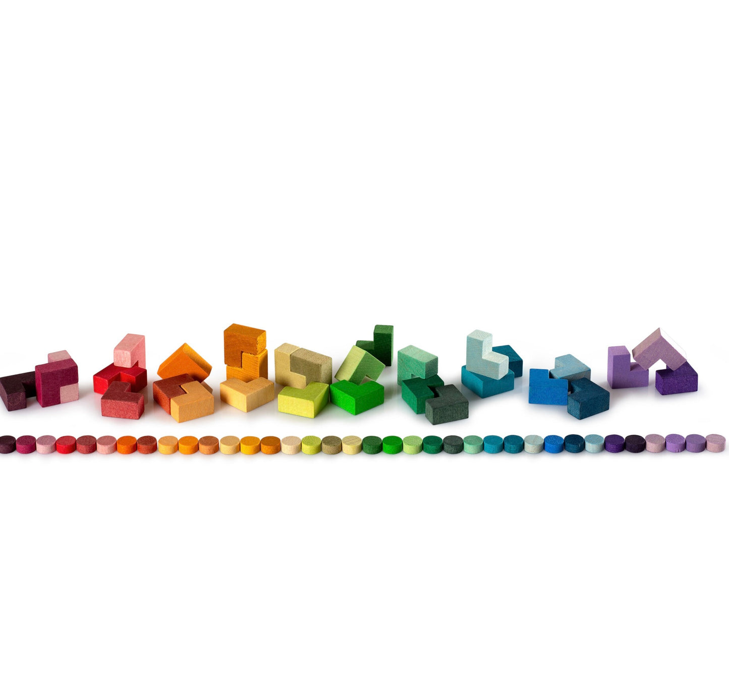 Miss Match Bloom mixes and matches with the original Miss Match set, or can be used independently to make mosaic picures