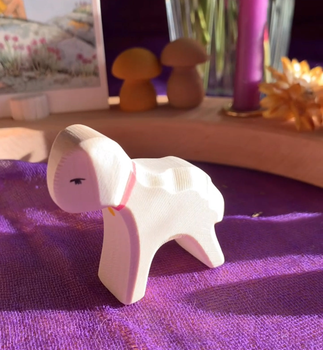 the little lamb in the Hello Spring set is small er that the ostheimer catalouge lambs