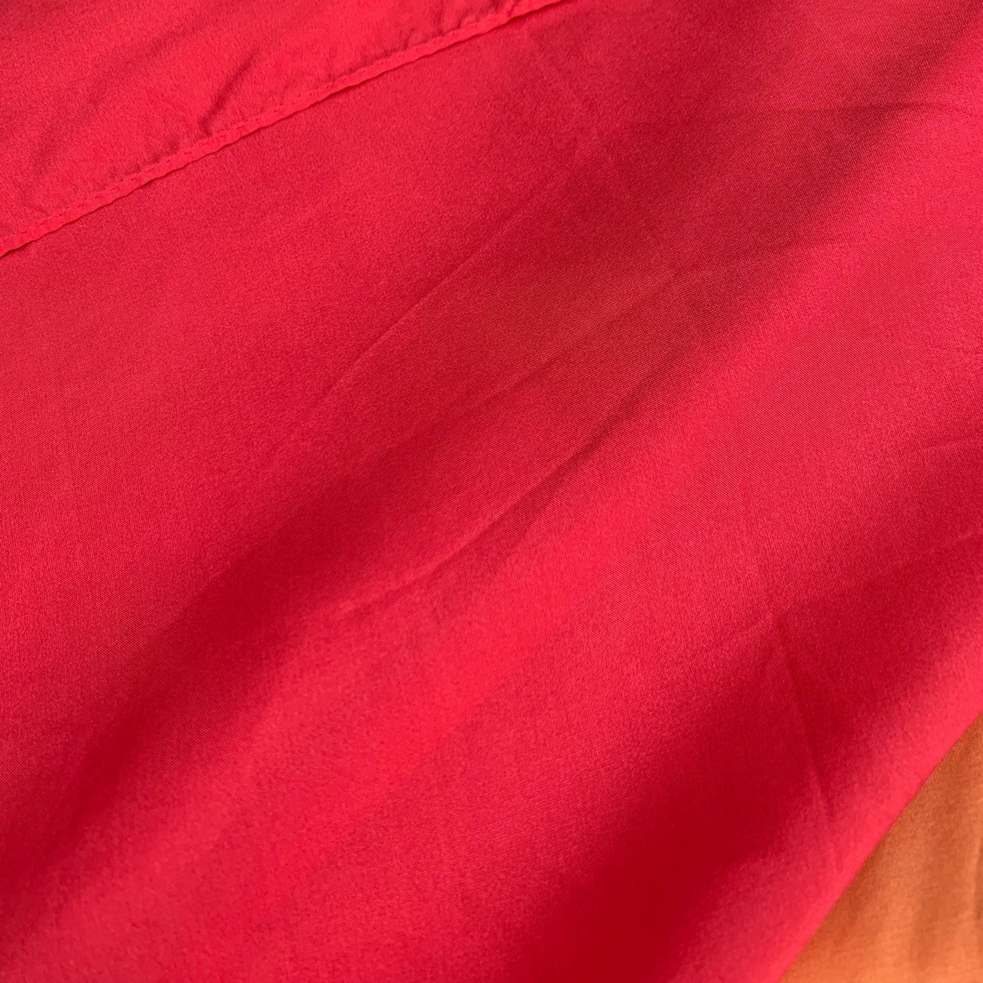 Close-up of red play silk