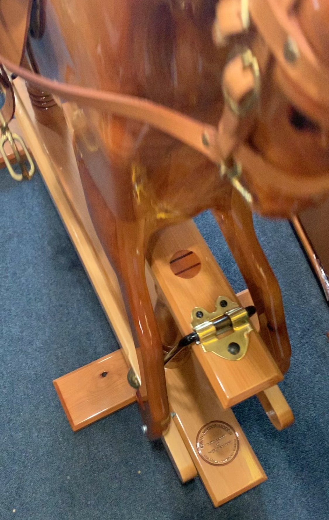 Traditional Rocking Horse is exquisite, made by an experienced local artisan maker.