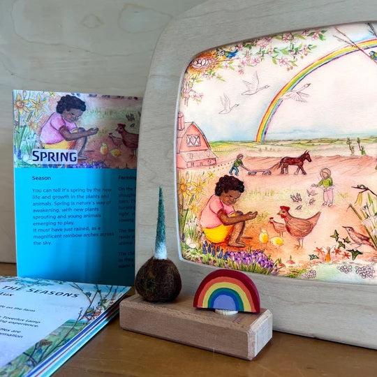 Spring silhouette for the Toverlux lamp or frame on the nature table