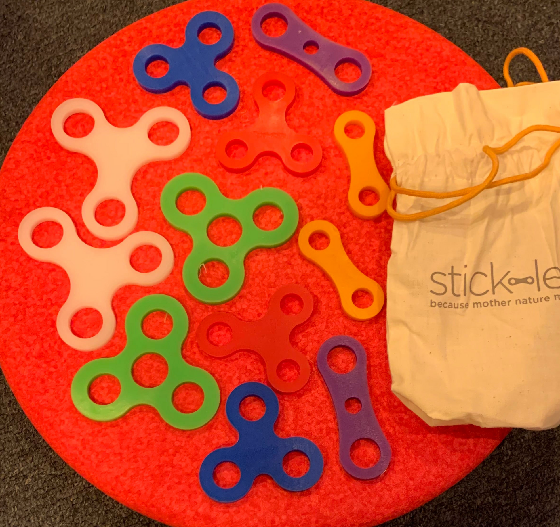 join sticks with Sticklets to make a temporay house either indoors or out doors.