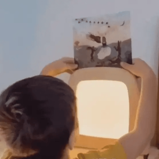 Toverlux lamp silhouette pictures are easy to change to suit the mood, the season, or the celebration