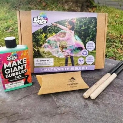 Kit for making giant bubbles