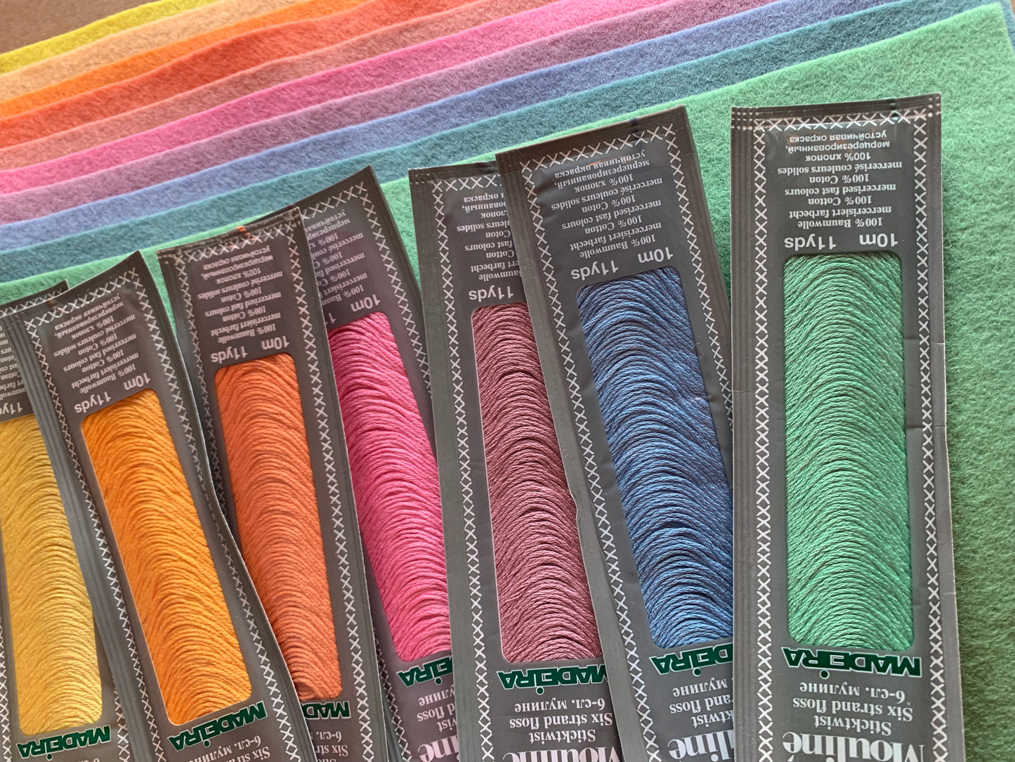 Wool Felt - x17 palette selections of x7 A4 sheets (Dutch premium felt)