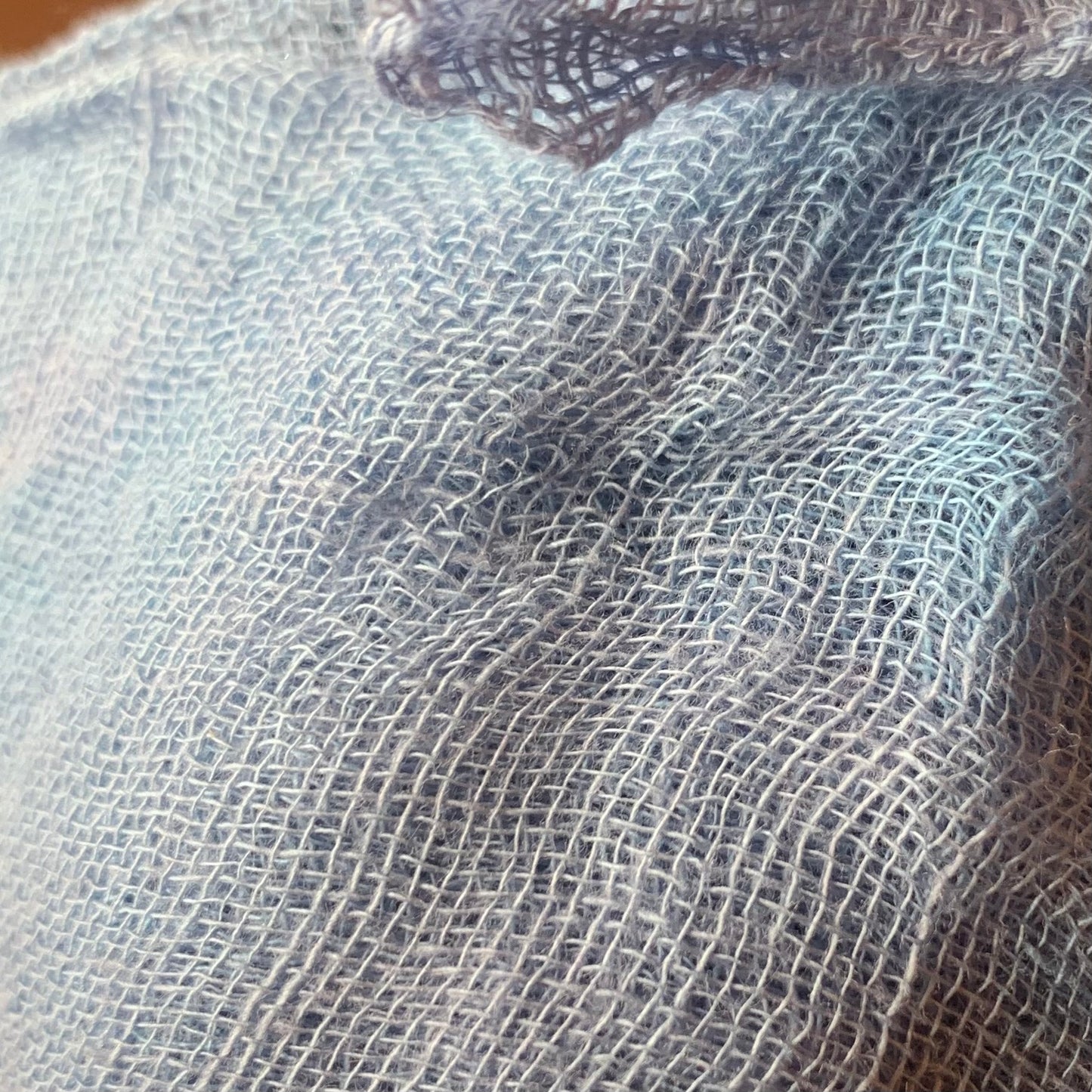 Lyrebird hand dyed cotton muslin decoration cloths