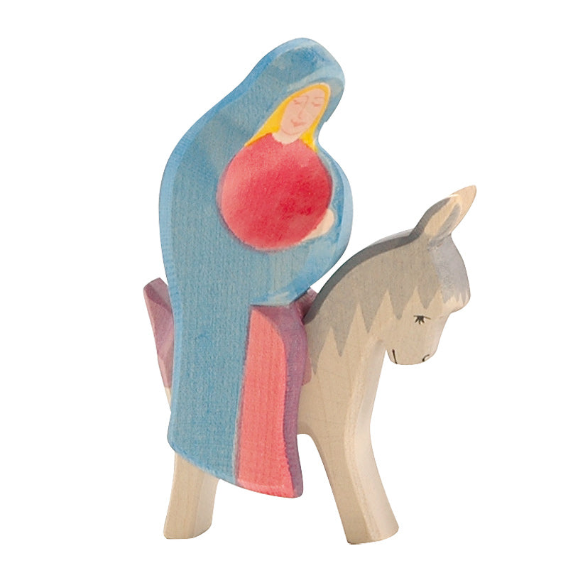 Ostheimer Nativity Mary on Donkey / Joseph walking