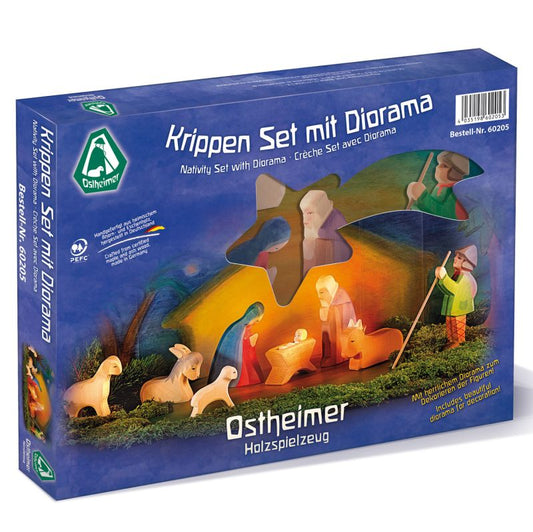 Ostheimer Nativity Set with Diorama