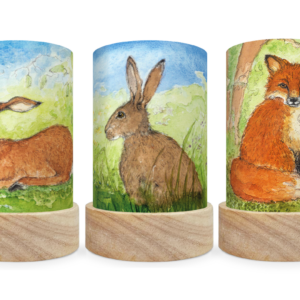 Toverlux Lantern Shades - Eentje van Margo Forest Animals Set of 5 - NEW