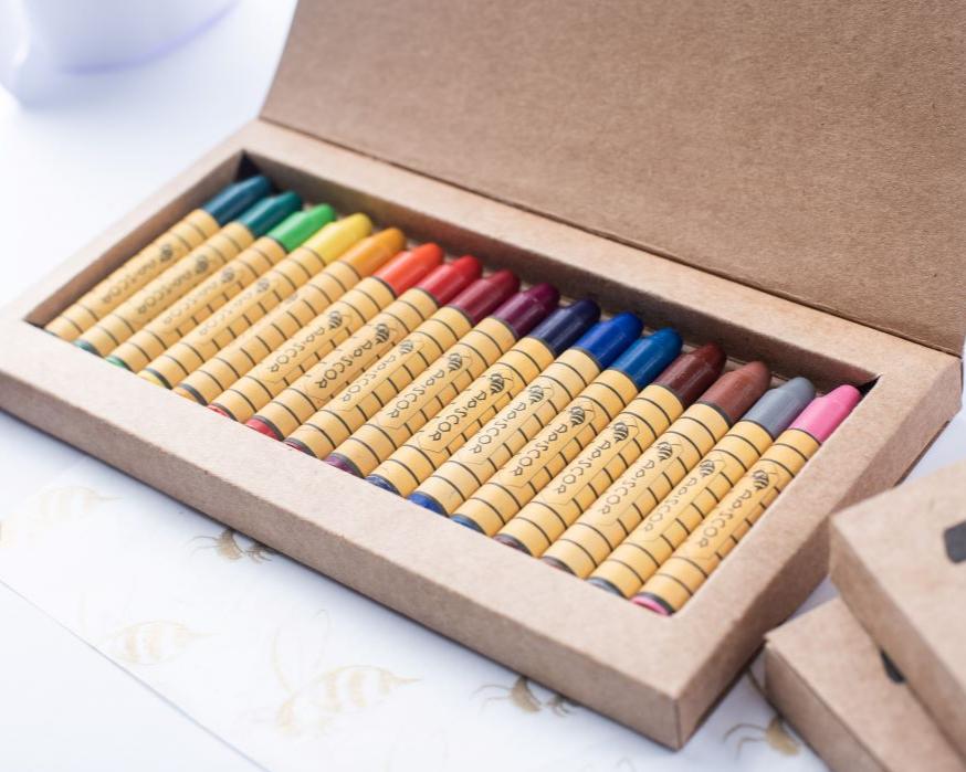 Apiscor Beeswax Crayons - 16 Sticks