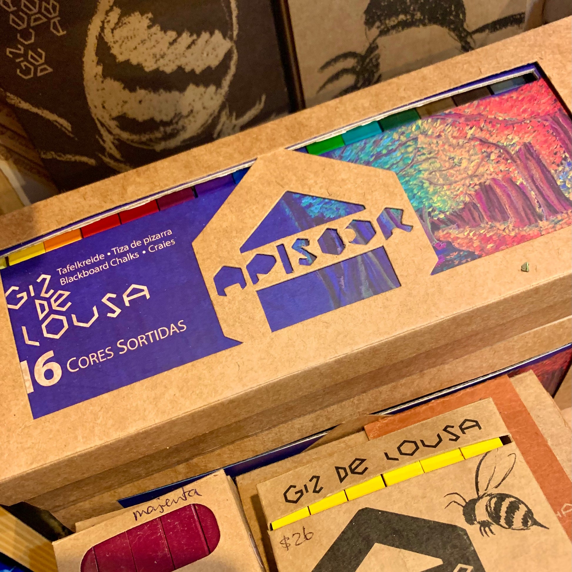 Apiscor chals come in beautifully designed eco packaging 