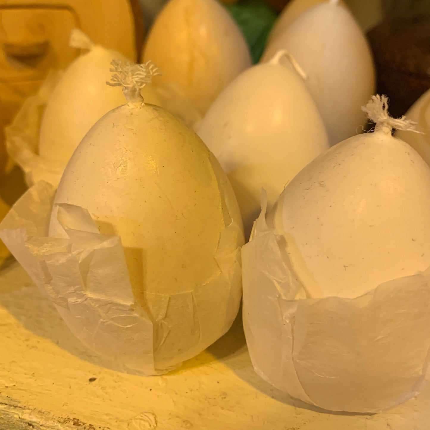 Egg Candles - Beeswax Handmade