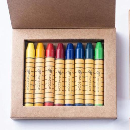 Steiner school crayons. colours are based on Goethes colour wheel