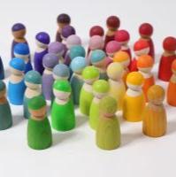 Grimms 12 rainbow Friends: pastel, bright