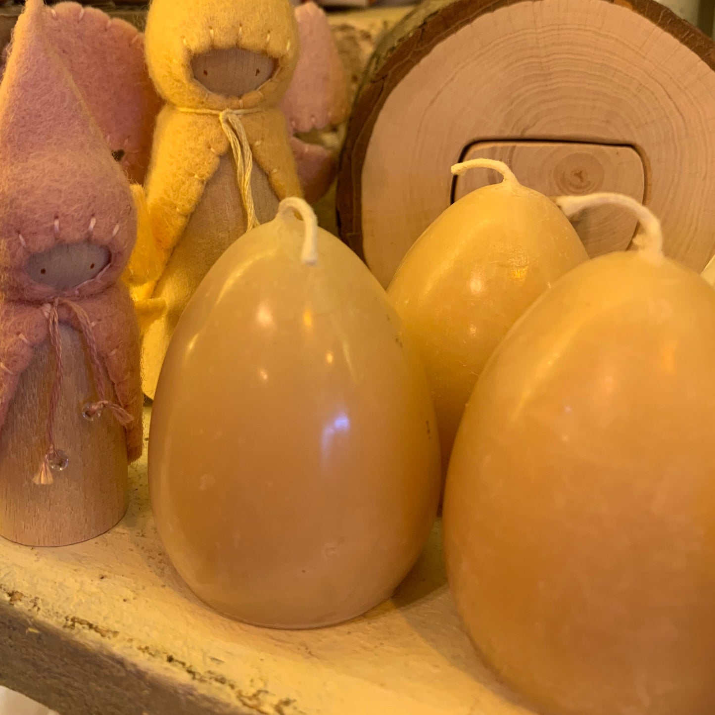 Egg Candles - Beeswax Handmade