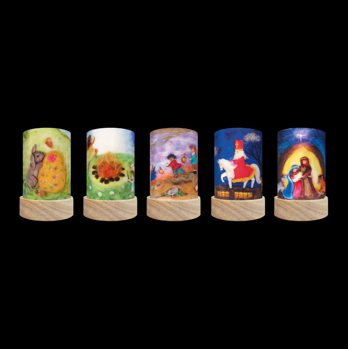 Toverlux Lantern Shades -  Het Wol Feetje Holidays Set of 5