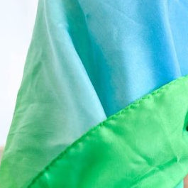 playsilk in shades of greens