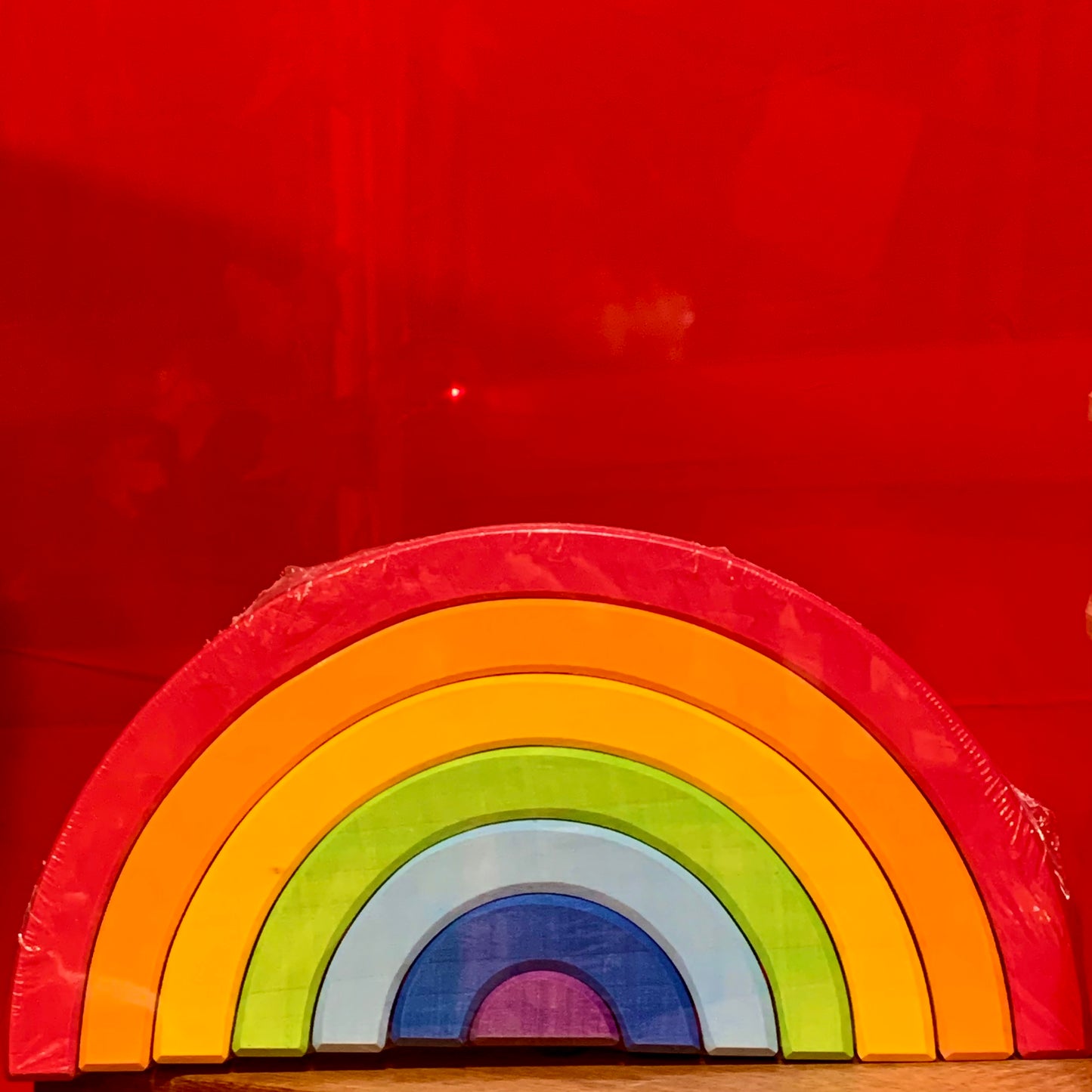 Bauspiel Large Rainbow and Rainbow Semi Plates