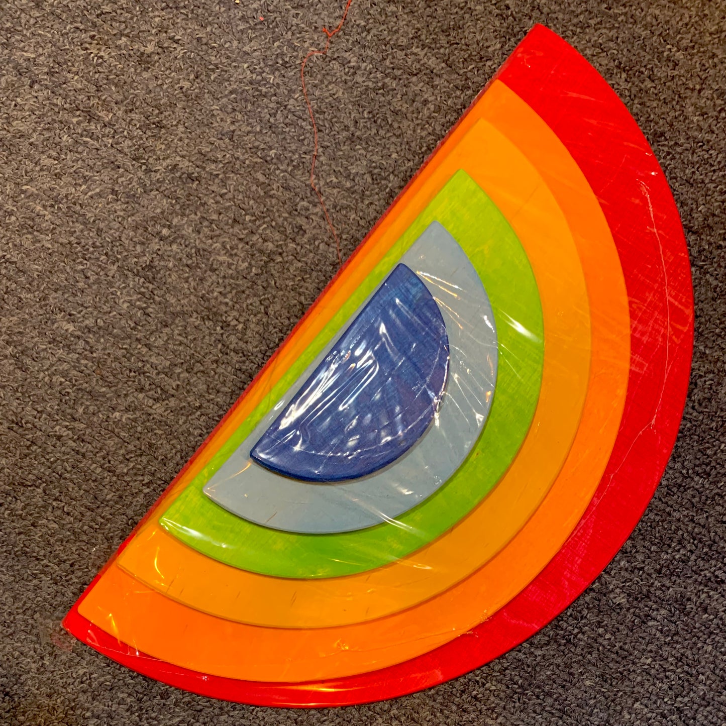 Bauspiel Large Rainbow and Rainbow Semi Plates