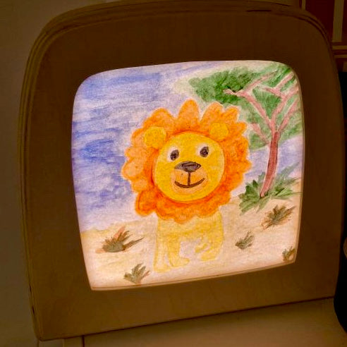 A customers first water colour painting on DIY Magic silhouette paper 