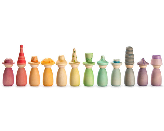 Grapat Fancy Nins have interchangeable hats, fun to mix and fun to match 