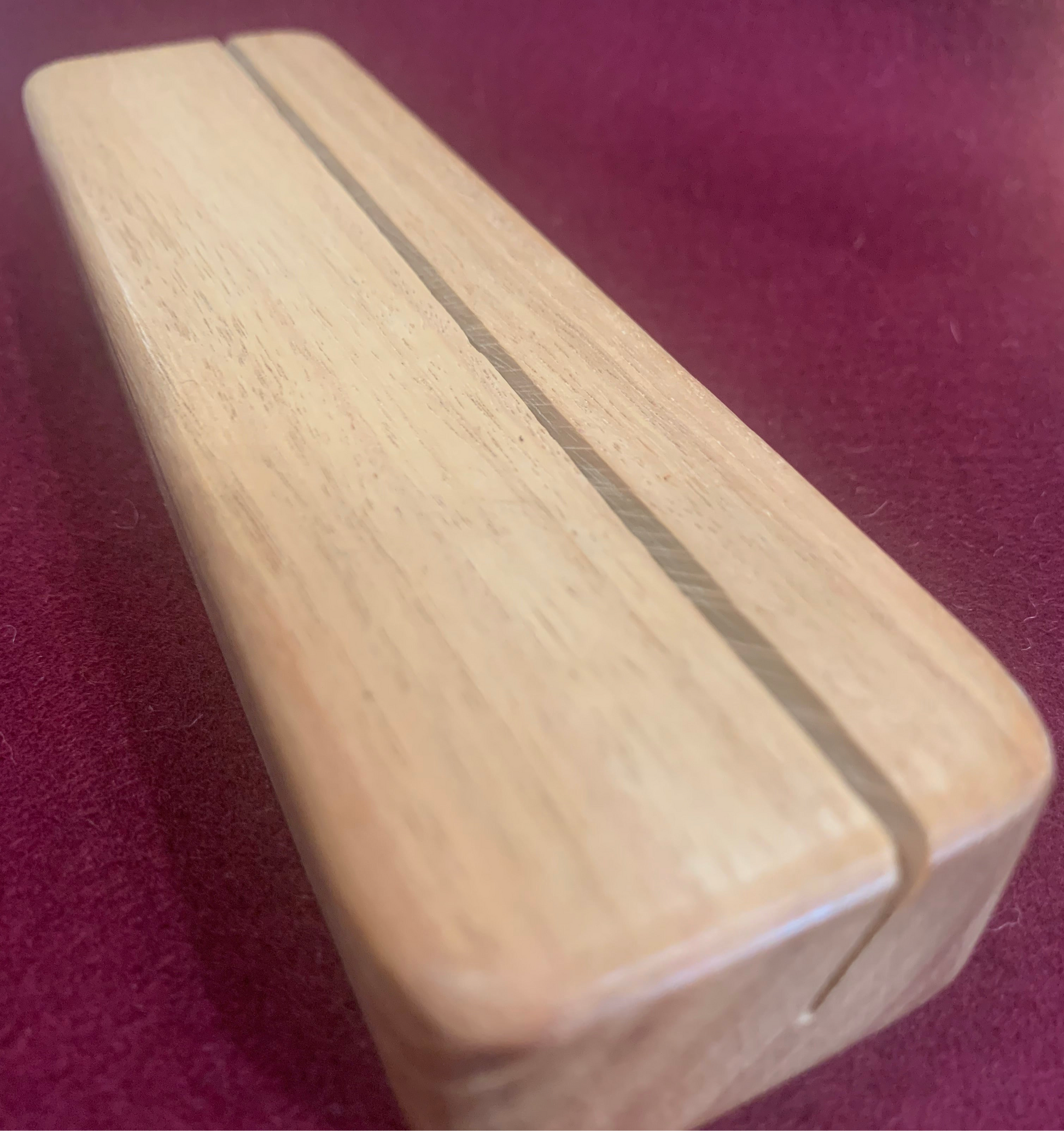 Wooden display stand for cards