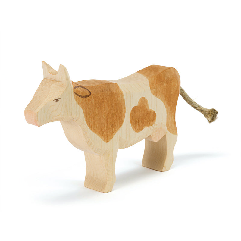 brown cow standing