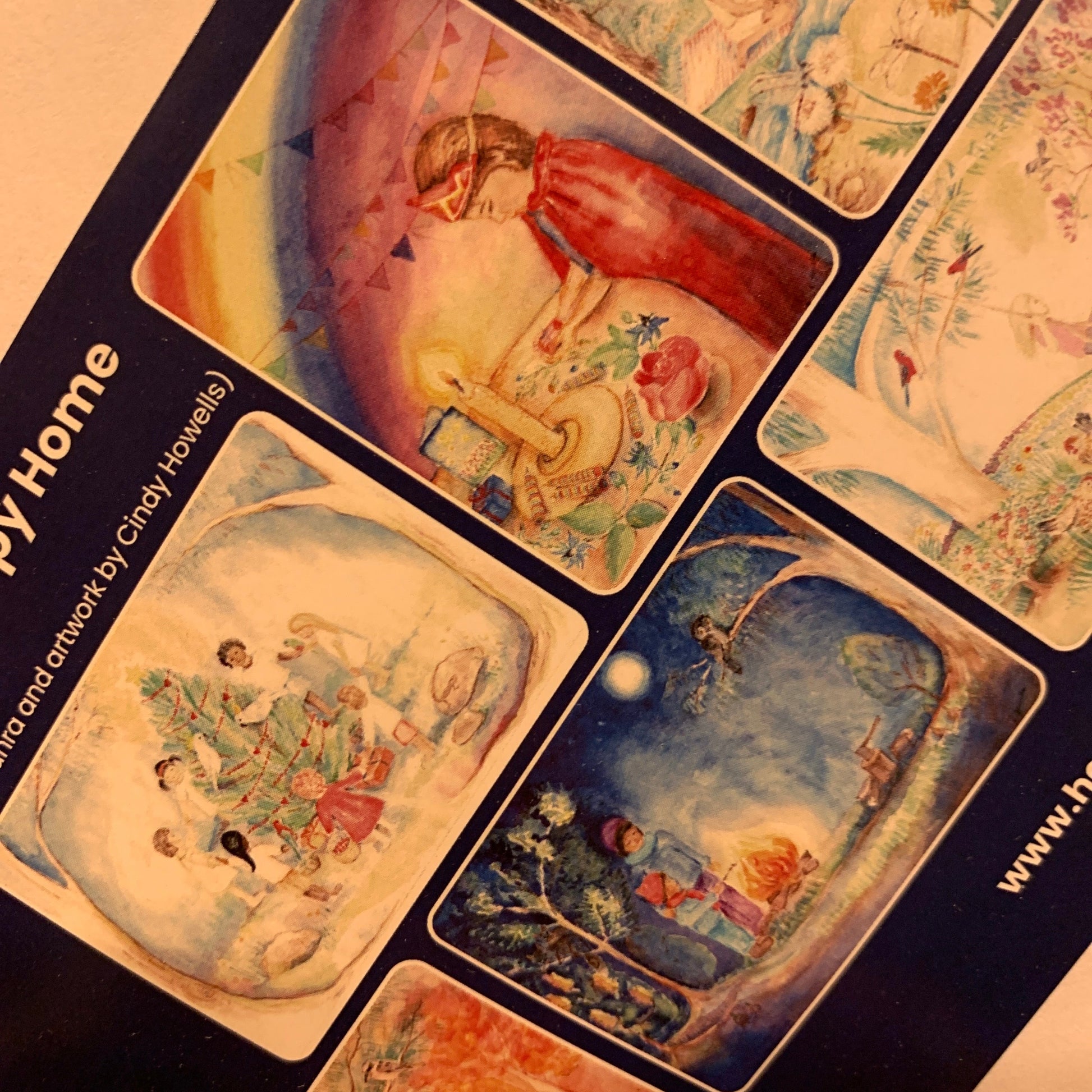 Seasonal display card pack