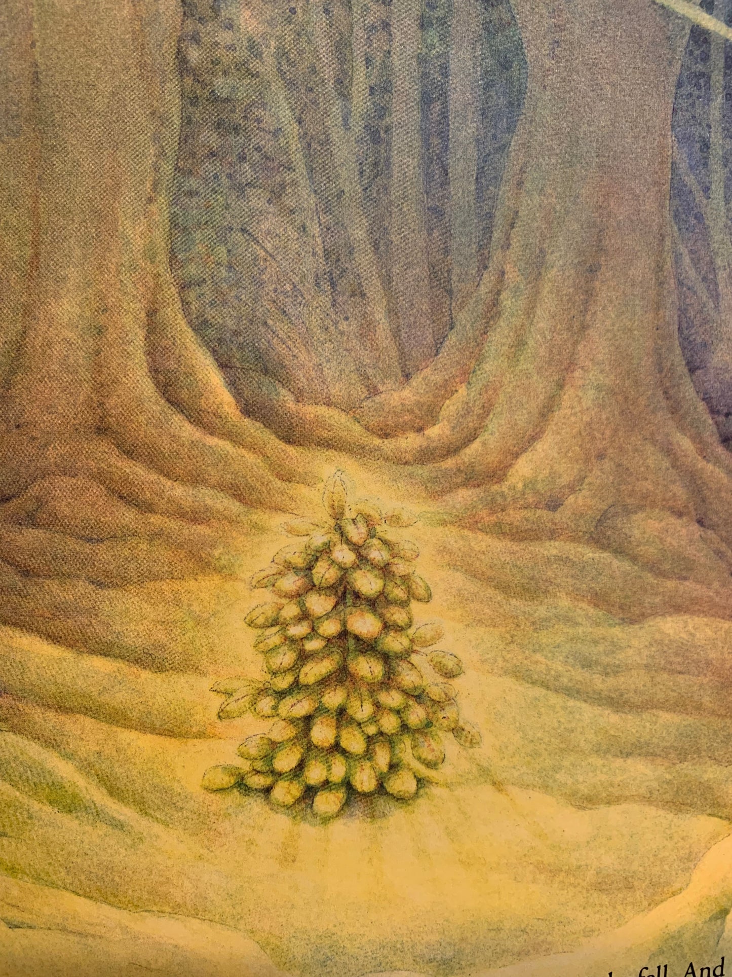 The tree wished for and got golden leaves 
