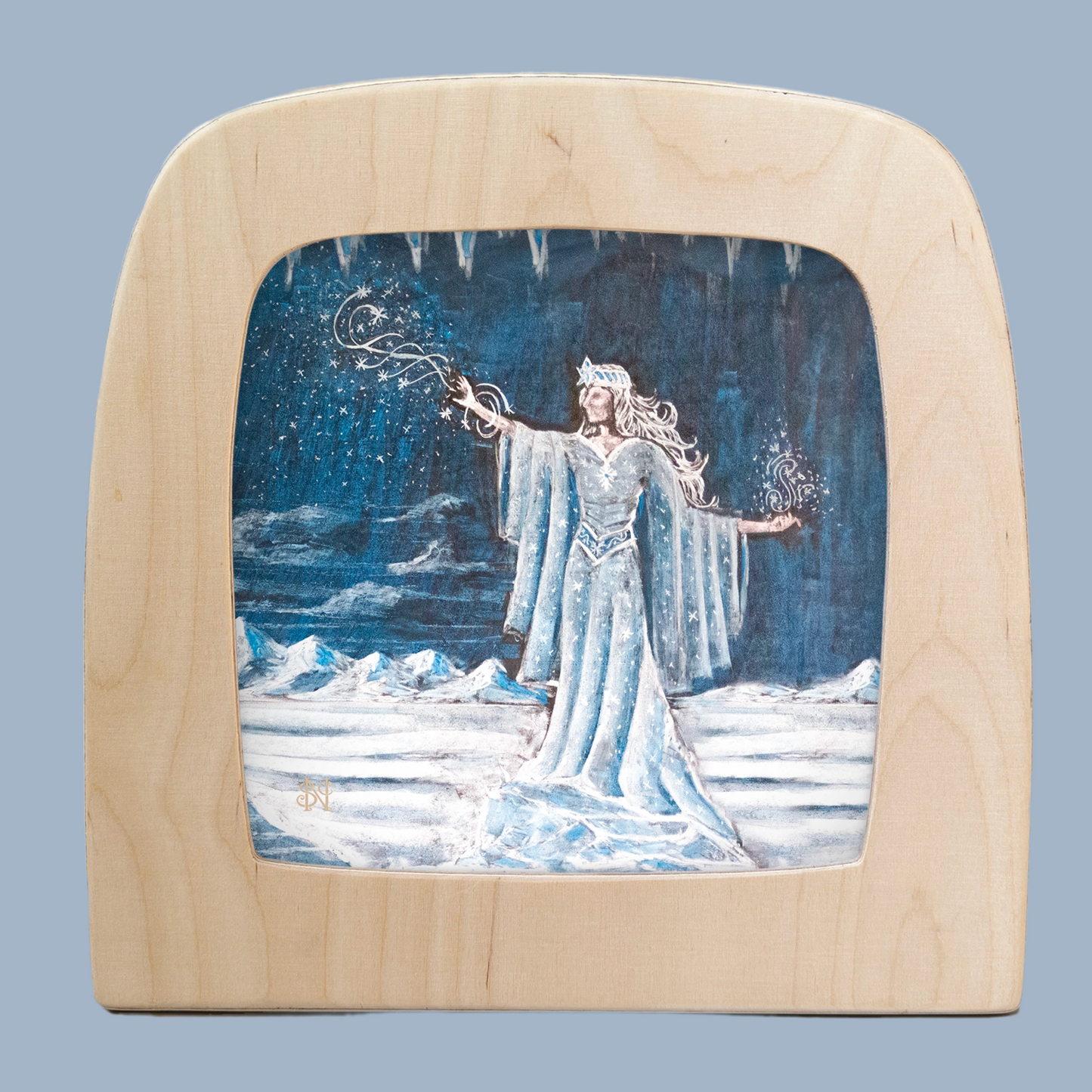 Toverlux lamp Winter silhouette; Snow Queen chalkboard art