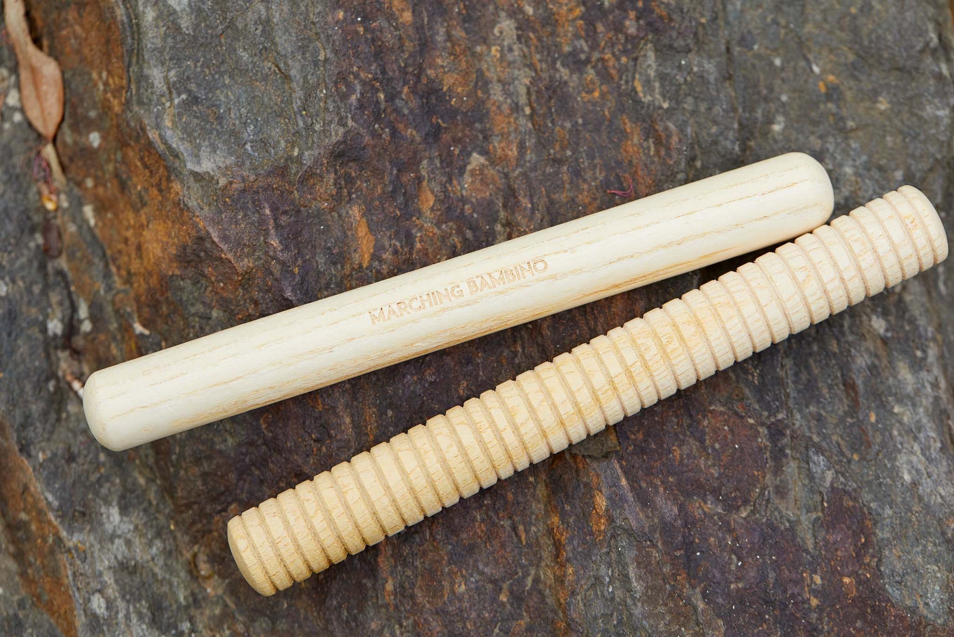 what interesting sunds can be made from rubbing these two sticks together, or banging one upon the other