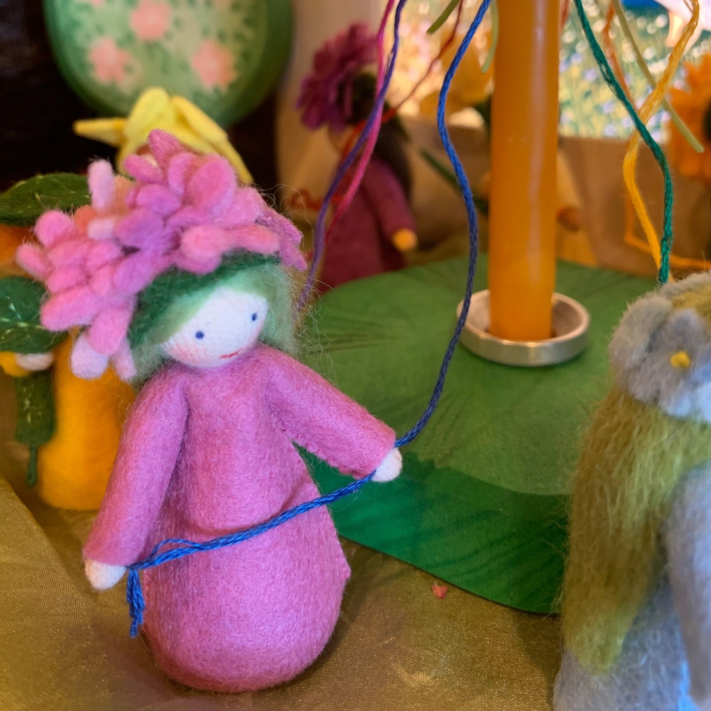 Lilac felt faerie